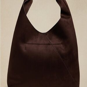 Brown Suede Women's Tote Bag